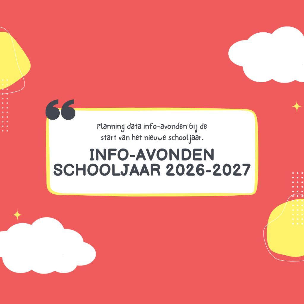 Info-avonden schooljaar 2026-2027