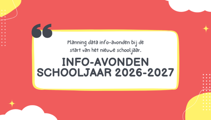 Info-avonden schooljaar 2026-2027